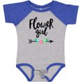 thumbnail image 3 of Inktastic Flower Girl with Arrow and Flowers Girls Baby Bodysuit, 3 of 5