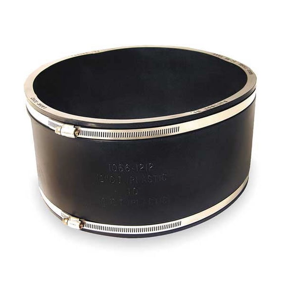 ZoroSelect Flexible Coupling, For Pipe Size 10x10"