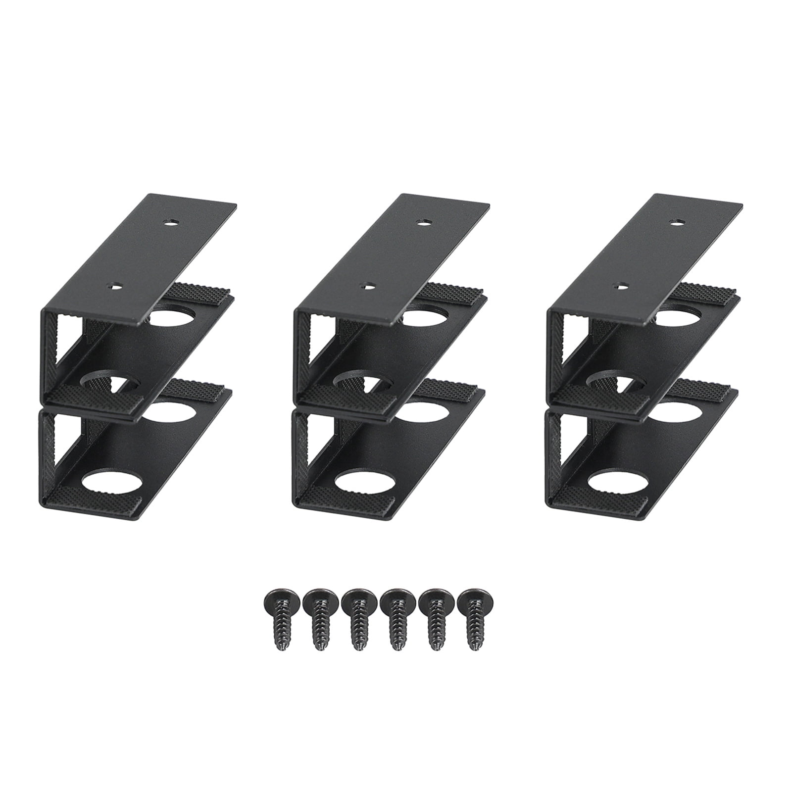Pack of 3 Sturdy Carbon Steel Under Desk Laptop Holder Multipurpose Storage Rack for Home Office and Study Area