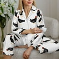 thumbnail image 6 of Uemuo Funny Chicken Pattern Womens Pajama Sets,PJ Set for Women,Pajamas for Women Logo,Long Sleeve Pajama Set for Women,Soft Long Sleeve Top With Pants-XX-Large, 6 of 9