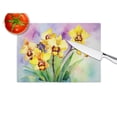 thumbnail image 2 of Orchids in Watercolor Glass Cutting Board Large 12 in x 15 in, 2 of 5