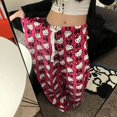 thumbnail image 2 of Sanrio-Pijama de Hello Kitty para mujer, pantalón de franela de lana Kawaii, con dibujos animados de Anime, informal, para el hogar, para Halloween, Otoño, 2023, 2 of 4