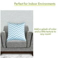 thumbnail image 2 of Majestic Home Goods Decorative Light Blue Chevron Extra Large Pillow, 2 of 4