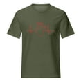 thumbnail image 2 of DailyTrove Women's Olive Green Graphic T-Shirt - Short Sleeve Casual Tee, Minimalist for Streetwear & Daily, 2 of 2