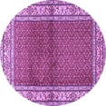 thumbnail image 1 of Ahgly Company Indoor Round Persian Purple Traditional Area Rugs, 5' Round, 1 of 4
