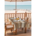 thumbnail image 2 of Outdoor Tablecloth with Umbrella Hole for Patio/Picnic/Party/Camping, Brown Khaki Wooden Waterproof Table Cloth Rectangle Table Cover Washable, Vintage Farmhouse Retro Art (54"x 80"), 2 of 8