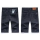 thumbnail image 3 of Pantalones cortos vaqueros de negocios para hombre, de talla grande 42, 44 y 46, de moda, informales, ajustados, azules, de marca, para verano, 3 of 5