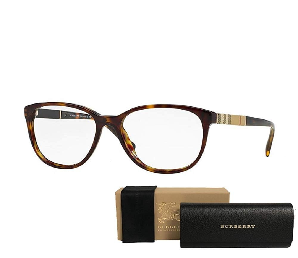 Burberry BE2172 3002 52M Dark Havana Square Eyeglasses For Men For  Women+FREE Complimentary Eyewear Care Kit 