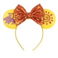 thumbnail image 4 of Diadema con orejas de ratón y personaje de León para niños, accesorios para el cabello con lazo de lentejuelas, fiesta, Festival, Cosplay, animales, Reino, 2024, 4 of 5