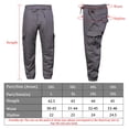 thumbnail image 5 of Htwon Mens Casual Pants Sweatpants for Men Fashion Elastic Sports Slim Fit Stretch Trousers(Gray, 4XL), 5 of 8