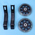 thumbnail image 3 of 2Pcs Kid Bike Training Wheels Black Steel Round Adjustable for Children Bikes, 3 of 8