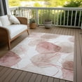 thumbnail image 6 of Addison Rugs Chantille Indoor/Outdoor Contemporary Organic Merlot Washable Rectangle Rug, 3' x 5', 6 of 6