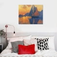thumbnail image 4 of Patifu The Port at Sunset by Paul Signac Art Poster Canvas Painting Decor Wall Print Photo Gifts Home Modern Decorative Posters  20x16in, 4 of 5