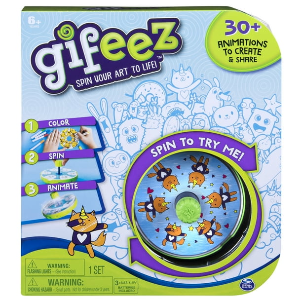 Gifeez Spinning Gif Art Studio Creates Over 30 Custom Animations For Kids Aged 6 And Up Walmart Com Walmart Com