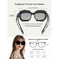 thumbnail image 6 of TINHAO Oversized Square Fit Over Glasses Sunglasses for Women with Hard Case, Trendy Polarized UV400 Wear Over Prescription Glasses Stylish Fashion, 6 of 6