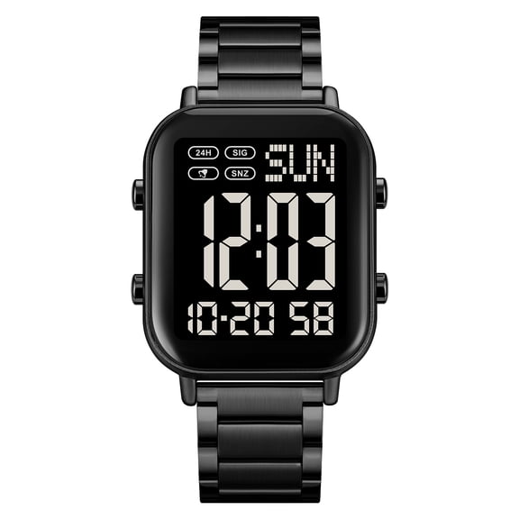NFTIGB Digital Watch for Men Women 30M Waterproof Wrist Watches with Backlight 1/100 Second Stopwatch Alarm Chime Hourly Countdown Timer Date/Week Display Dual Time 12/24 Hour Formats 1.45 in / 37 mm