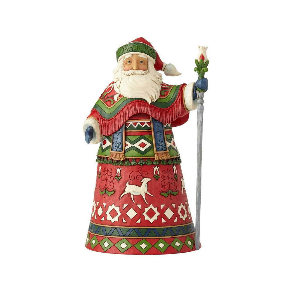 jim shore blue santa