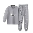 thumbnail image 2 of Spazoro Child Kids Girls Outfit Sets, Casual Cute Print Warm Fall Winter Sweatshirts and Pants for Girls Gray Size 2-3T, 2 of 3