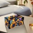 thumbnail image 3 of FLOPESN DIY Diamond Art Painting Wooden Assembly Paper Box, 8.86*5.31in, Creative Design Table Decor Rectangular Paper Towel Storage Box-Sunflower, 3 of 7
