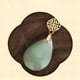thumbnail image 3 of Pendientes colgantes de plata de ley hipoalergénicos Sonducket con jade verde vintage, 3 of 6