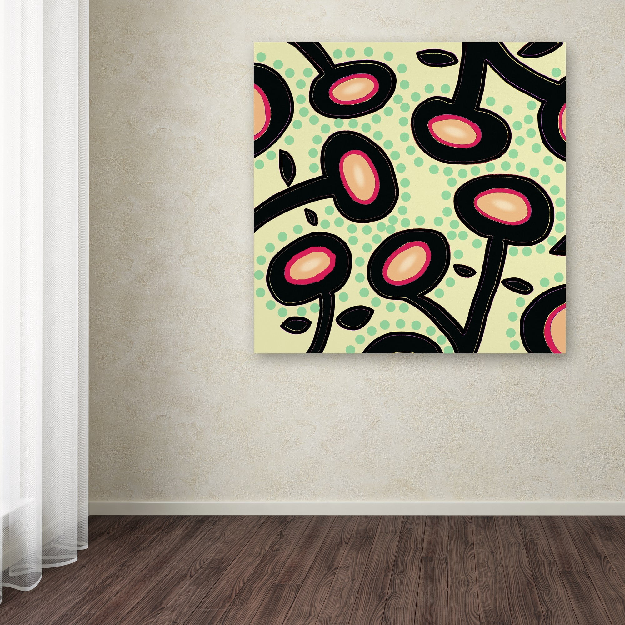 Trademark Fine Art "Mon Jardin" Canvas Art by Sylvie Demers
