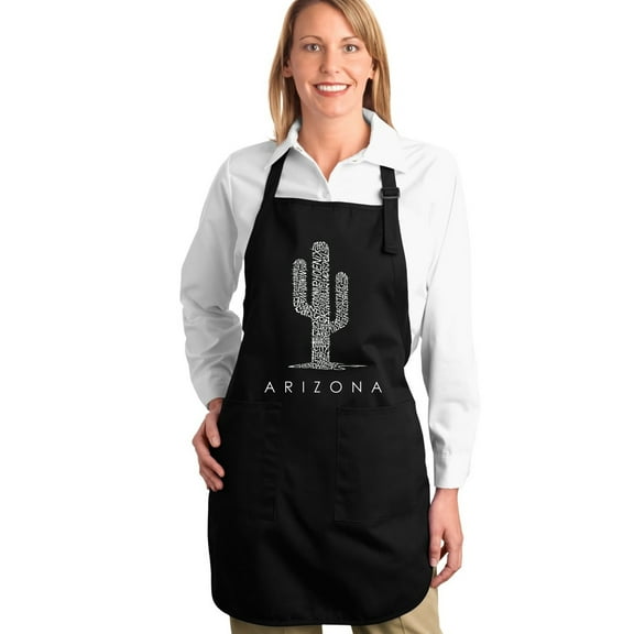 LA Pop Art Full Length Word Art Apron - Arizona Cities