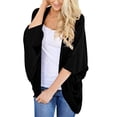 thumbnail image 1 of Women Loose Kimono Cardigans Batwing Sleeve Sheer Shawl Cover ups, 1 of 1