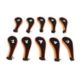 thumbnail image 2 of 10Pcs  Club Headcovers, Neoprene Washable Wide Opening  Iron Head Cover Protective Cover With Zipper, 2 of 8