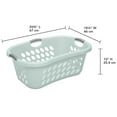 thumbnail image 3 of Sterilite 44 Liter Hip Hold Laundry Basket, Light Green, 3 of 8