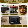 thumbnail image 4 of 36 Inch Heavy Duty Dog Crate Cover 600D Polyester Insulated for Wire Pet Crates, 4 of 6