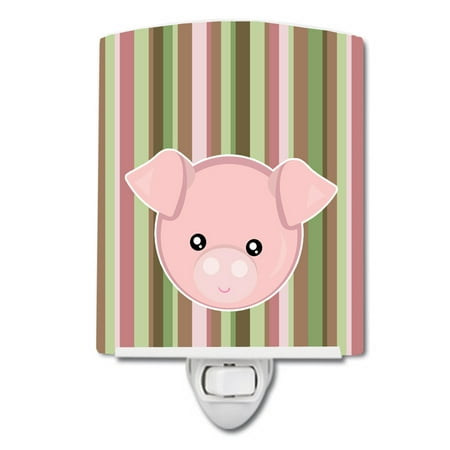 

Caroline s Treasures BB6930CNL Pig Face Ceramic Night Light 6x4x3 multicolor