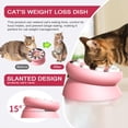 thumbnail image 2 of Comedero lento para gatos, cuencos elevados para comida para perros y gatos con soporte, comedero giratorio con forma de rompecabezas para gatos, cuencos antideslizantes para comida lenta (r, 2 of 5