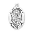 thumbnail image 3 of St. Timothy Sterling Silver Medal Necklace, 3 of 10