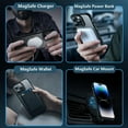 thumbnail image 6 of Beiyoyo for iPhone 14Pro(6.1) Case Magsafe, Magnetic Clear Phone Case with Screen Protector and Camera Cover, Electroplated Case for Women/Men (Black), 6 of 6