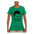 thumbnail image 2 of That's a Real Quick No David TV Quote Pop Culture Womens Graphic T-Shirt, Kelly, Medium, 2 of 3