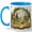 Blue, variant on Open Book Fantasy Forest Coffee Mug, Magical Woodland Path Storybook Design, 11 oz Ceramic Cup