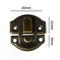 thumbnail image 3 of Bgsha 20PCS Antique Hasp Lock Clasp For Jewelry Box Suitcase Hasp Wooden Box Latch, 3 of 7