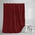 thumbnail image 4 of Shower Curtains for Bathroom-36"x72",Classic Solid Dark Red Waterproof Bath Curtain Grommet Shower Curtain Set with Hooks, 4 of 9