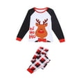 thumbnail image 4 of Christmas Parent-child Outfit, Printing Long Sleeve Sleepwear, 4 of 9