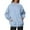 Blue, variant on Fiaer Womens Crew Neck Sweatshirts Long Sleeve Pullover Oversized Loose Fit Comfort Solid Basic Tops with Pocket Purple XXL