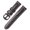 Black-Black Buttons, variant on Oil wax leather strap men's retro watch band 20/22/24/26m