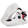 thumbnail image 4 of Botas de moto y zapatos de moto para todas las estaciones para hombre y mujer.,Blanco rojo,45, 4 of 18