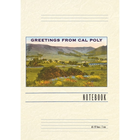 Vintage Lined Notebook Greetings from Cal Poly, San Luis Obispo, (Paperback)