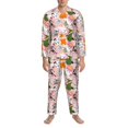 thumbnail image 3 of Balery Cartoon Halloween Pijama para Hombre de Dos Piezas con Manga Larga, Conjunto de Dormir y Descanso Suave con Bolsillos-Large, 3 of 7