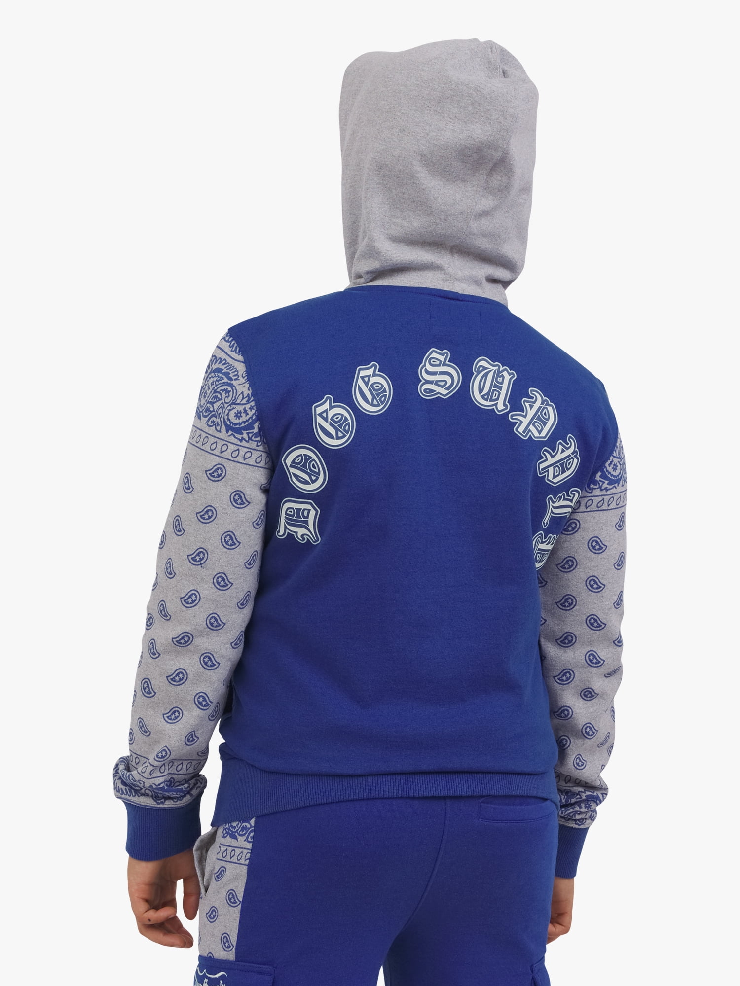 Dogg Supply Boys Varsity Zip-Up Hoodie, Sizes XS-XXL