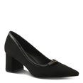 thumbnail image 3 of PATRIZIA ERONE Women’s Block Heel Pump – Pointed Toe Slip-On with Buckle Detail and Patent Trim, 3 of 9