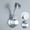 Silver, variant on Plastic Adjustable Shower Head Holder - Universal Shower Bracket No Drilling Wall Mount - Bathroom Shower Caddy with Adhesive - Handheld Shower Holder Adjustable Angle for Home Bathroom