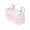 Pink, variant on Bedside Caddy Organizer with Hooks Non Sag Canvas Hanging Bed Storage Bag with Water Bottle Holders for Dorm Bunk Bed Bedroom Headboard Couch Rail Desk Multi Pocket Book Holder Pink 14.5*4.7*7.8 in