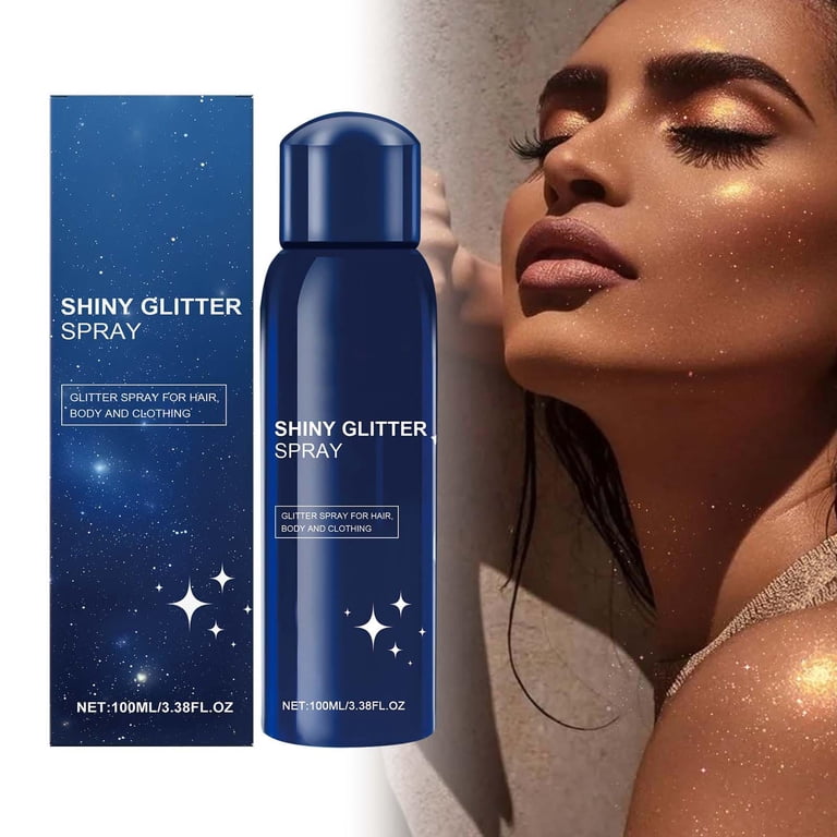 glitter spray for dress Silver Glitter Spray for Hair & Body | Fine Shimmer Spray | Sparkle Body &  Clothes Glitter