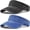 Black,royal Blue, variant on Minzimin 2pcs Vintage Sun Visor Hats for Women Men Cotton Adjustable Sports Empty Top Baseball Sun Caps
